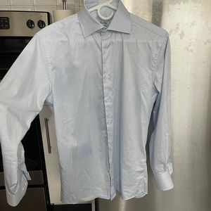 Men’s Stenstroms Light Blue Dress Shirt 15x38